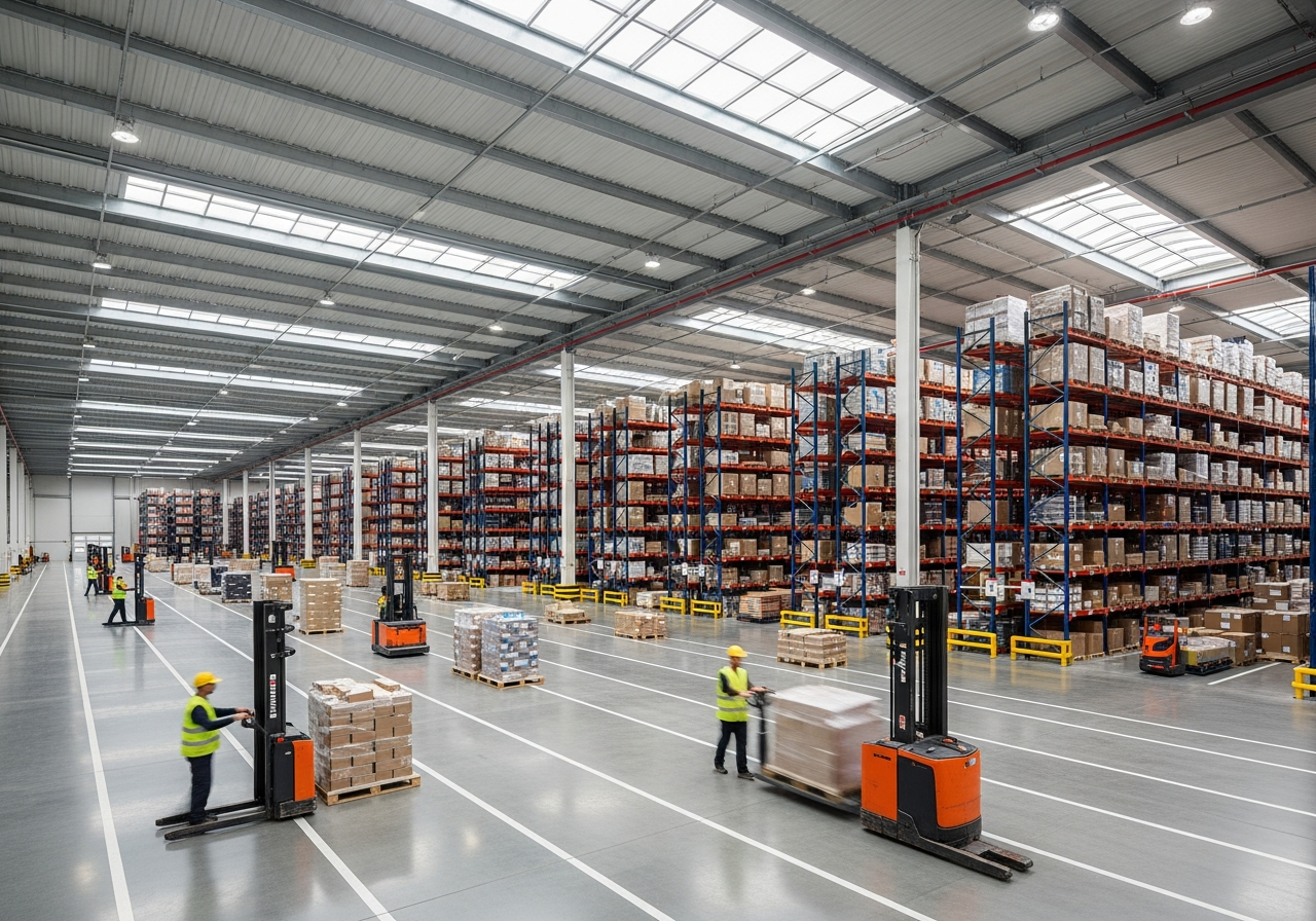 Modern NexaFreight warehouse operations